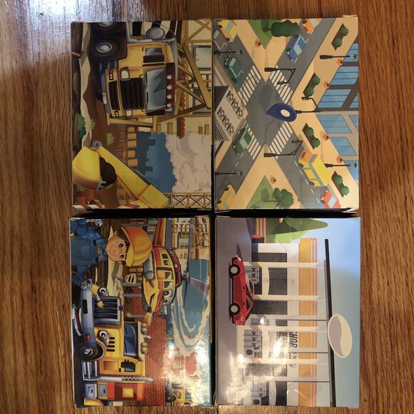Make-It Blocks City, Construction &Gas Mini Figures Lot of 4 - New in Box - Picture 2 of 2